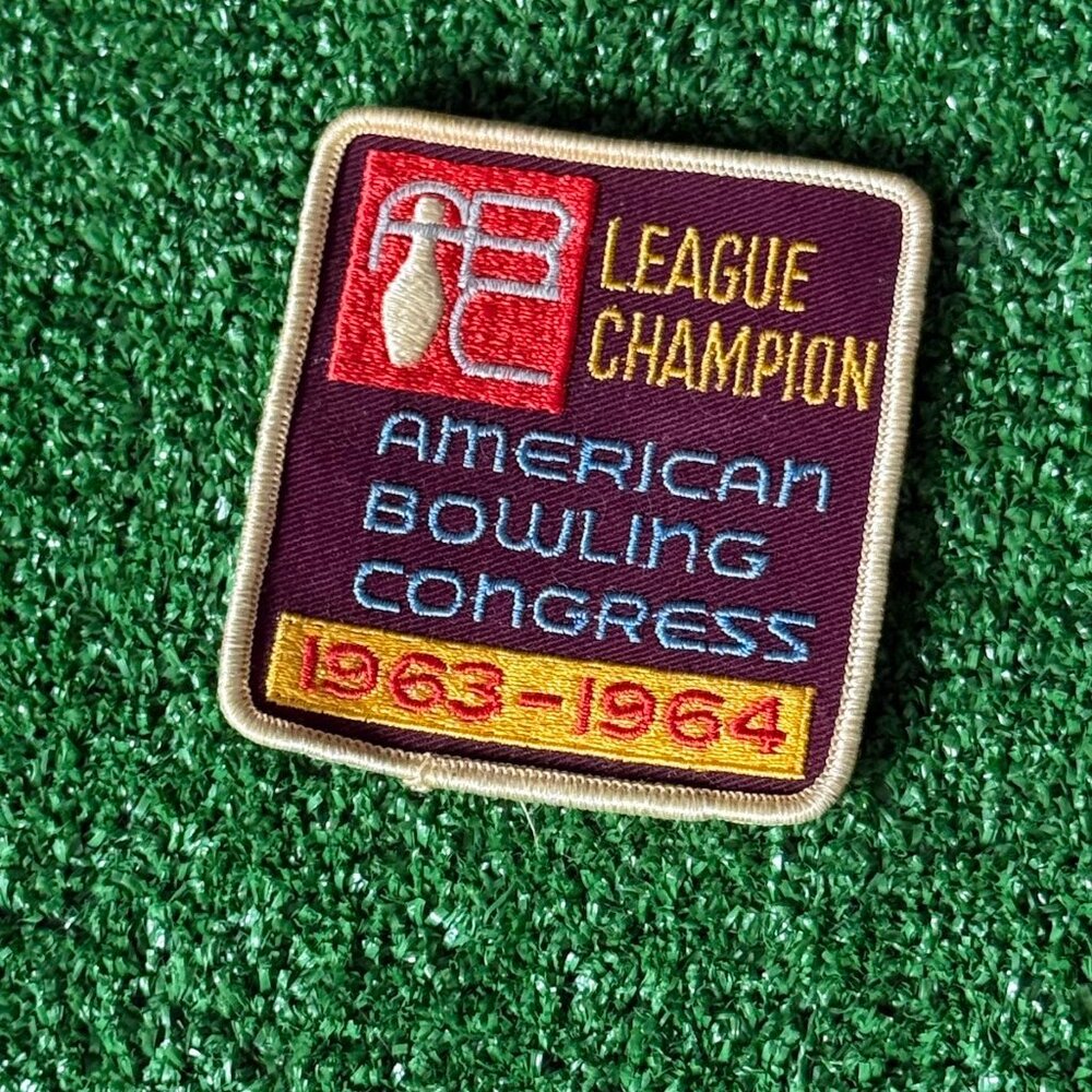 Vintage 1963-1964 American Bowling Congress League Champion Embroidered Patch